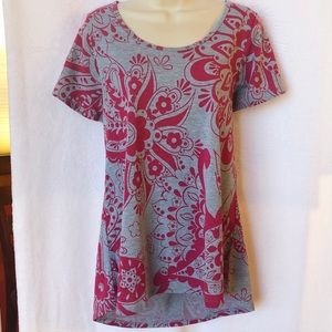 LuLaRoe Classic T Rare Paisley on Gray Authentic